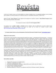 Convocatoria - Revistas · Uniandes