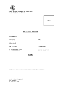 Registro de firma - Colegio Oficial de Trabajo Social de Palencia