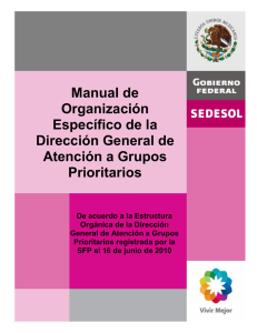 Manual de Organización Específico de la Dirección General de