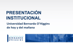 presentación institucional - Universidad Bernardo O`Higgins