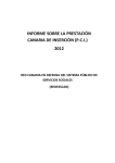 informe sobre la prestación canaria de inserción (pci)