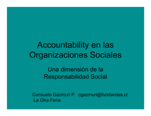 Accountability en las Organizaciones Sociales