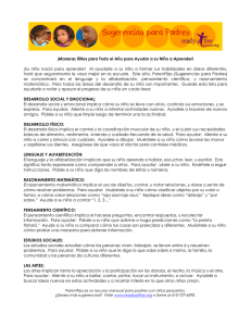 ¡Maneras Útiles para Todo el Año para Ayudar a su Niño a Aprender!