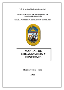 manual de organización y funciones