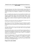 Mensaje del rector José Narro Robles (UNAM)