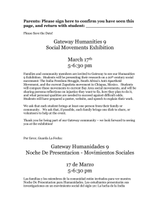 Gateway Humanities 9 Social Movements Exhibition March 17th 5