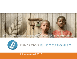 Informe Anual 2013 - Fundación El Compromiso