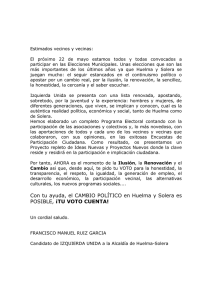 CARTA DEL CANDIDATO A LA ALCALDIA