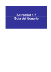 Astromist 1.7 Guía del Usuario