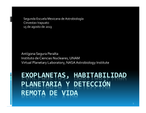 Exoplanetas y detección remota de vida