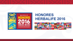 honores herbalife 2016