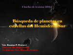 Busqueda de planetas en estrellas del Hemisferio Sur