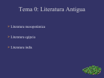Tema 0: Literatura Antigua
