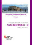 ROCK SINFÓNICO I y II - conservatorio prof. de musica de segovia