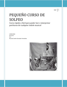 PEQUEÑO CURSO DE SOLFEO