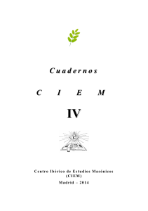 Cuadernos CIEM IV - Centro Ibérico de Estudios Masónicos