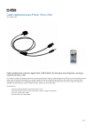 Cable multifunción para iPhone, iPod y iPad
