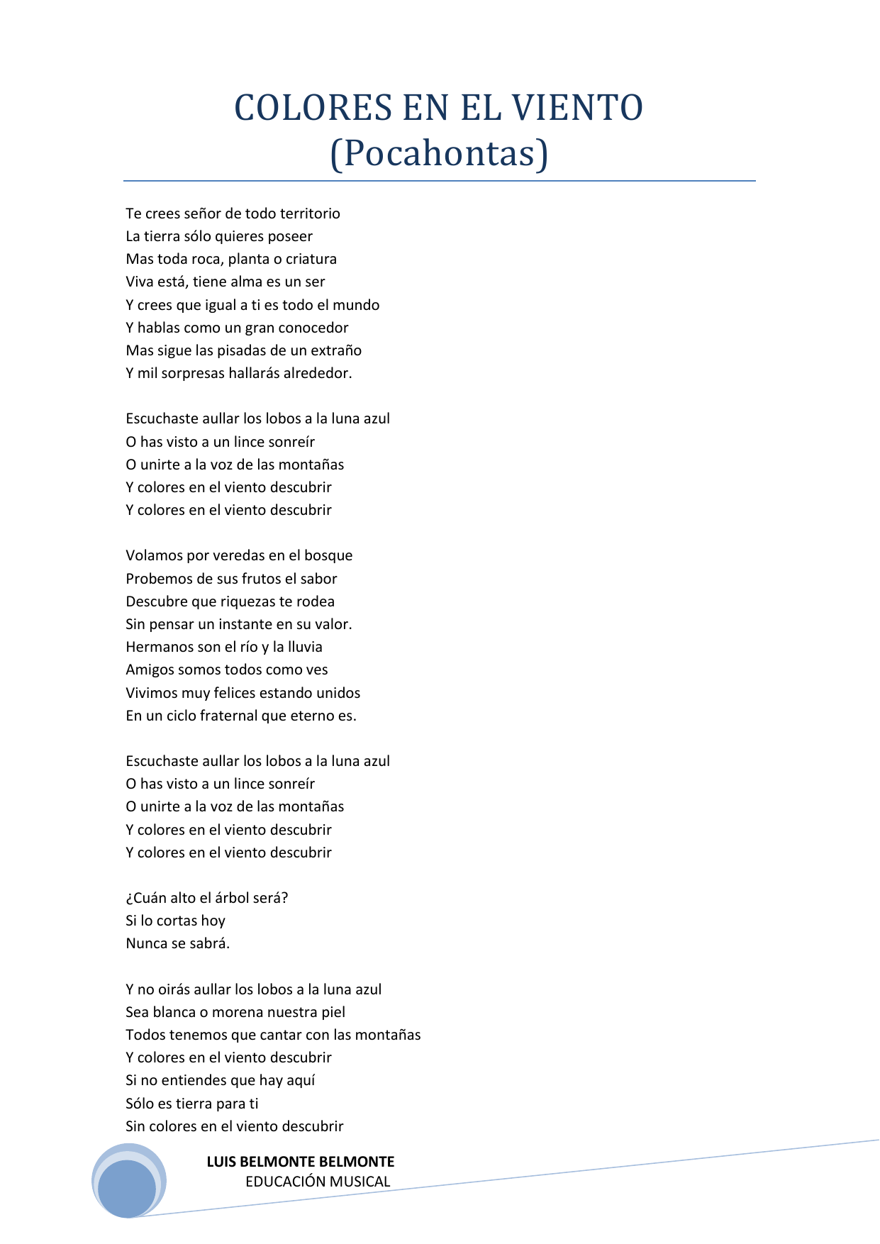 Colores En El Viento El Rincon De Don Lu Y colores en el viento descubrir. aprenderly