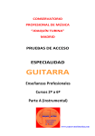 GUITARRA - Conservatorio Profesional de Música "Joaquín Turina"