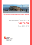 Programación Didáctica de Saxofón - conservatorio prof. de musica