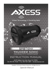 Spanish Manual - Axess Products Corporation