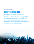 “Pandora Artist Audio Messaging (AAM)”, es una