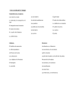 Lista vocabulario Colegio