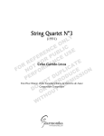 String Quartet N°3