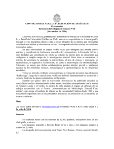 Español - Instituto de Música UC - Pontificia Universidad Católica de
