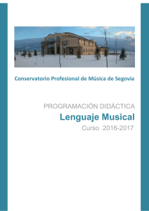 Lenguaje Musical - conservatorio prof. de musica de segovia