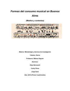Formas del consumo musical en Buenos Aires