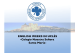 ENGLISH WEEKS IN UCLÉS -Colegio Nuestra Señora Santa María-
