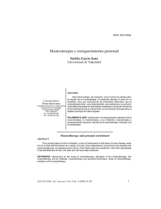 Musicoterapia y enriquecimiento personal