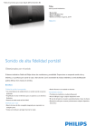 Product Leaflet: Altavoz portátil inalámbrico Bluetooth