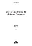 Libro de partituras de Guitarra Flamenca