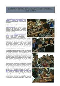 el sistema de orquestas juveniles de venezuela en el mundo