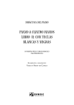 PIANO A CUATRO MANOS libro II: con teclas blancas y negras