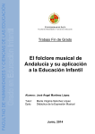 El folclore musical de Andalucía y su aplicación a la