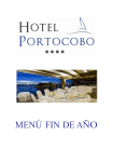 MENÚ FIN DE AÑO - hotel Portocobo