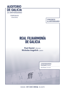 REAL FILHARMONÍA DE GALICIA - COMPOSTELA