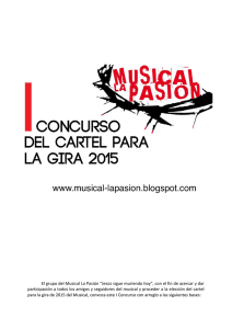 Bases I Concurso Cartel Musical La Pasión