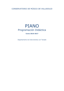 piano - Conservatorio de Música VALLADOLID