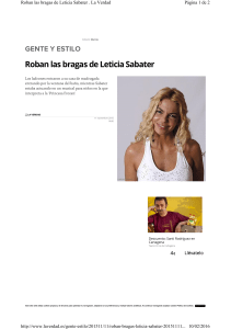 Roban las bragas de Leticia Sabater