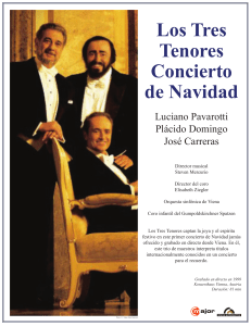Los Tres Tenores Concierto de Navidad