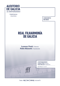 Programa - Real Filharmonía de Galicia