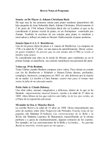 Notas al Programa - Ayuntamiento de Paracuellos de Jarama