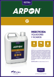 ARPON G es un insecticida líquido emulsionable en agua