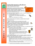 Control de insectos y roedores - National Center for Farmworker
