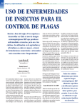 uso de enfermedades de insectos para el control de plagas