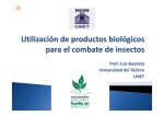 Utilización de productos biológicos para el combate de insectos